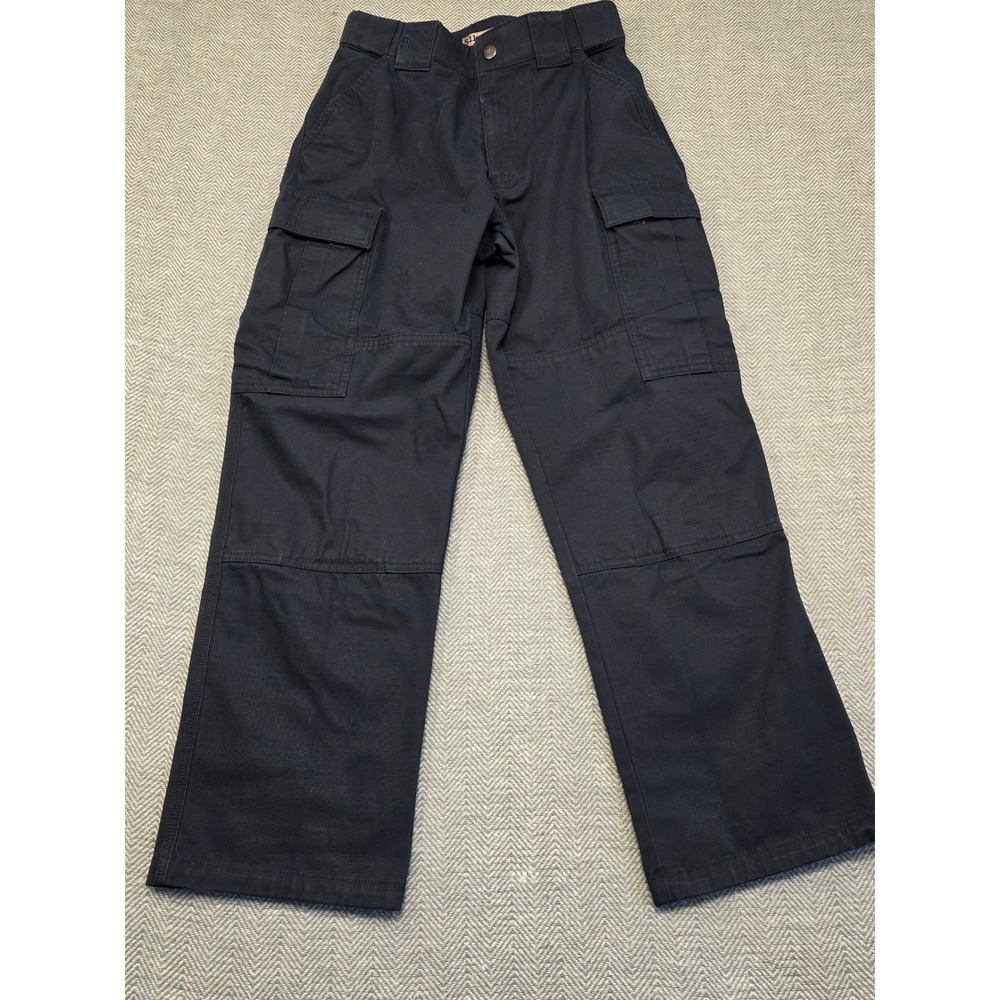 5.11 Tactical Cargo Pants Mens Small Short Navy Blue Ripstop Workwear Pants